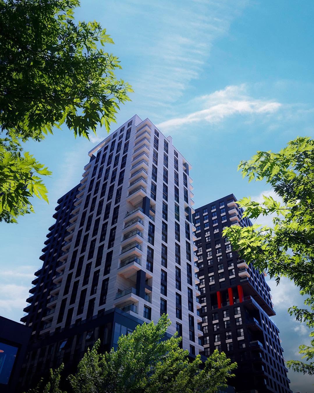 Prime Residence building exterior in Prishtina — home of PRN CO-WORK on the 19th floor