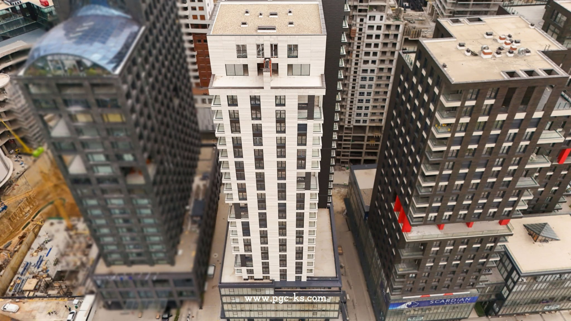 PRN CO-WORK building exterior at Prime Residence III on Rr. Ukshin Hoti, Prishtinë